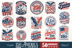 USA 250th Anniversary SVG Bundle 50 Designs Product Image 4