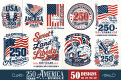 USA 250th Anniversary SVG Bundle 50 Designs Product Image 2