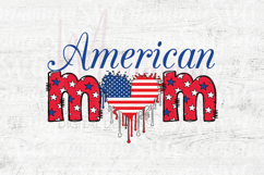 American Mom SVG Patriotic Mama Design for 4th of July Shirt Product Image 4