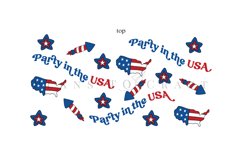 american party 40oz quencher tumbler sublimation full wrap high resolution transparant background
