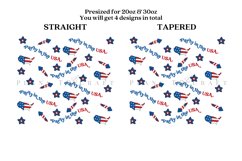 american party skinny tumbler sublimation wrap with high resolution 300 DPI and transparant background perfect for 20oz and 30oz skinny tumbler