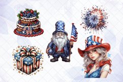 American Patriot July 4th Sublimation Clipart Product Image 2