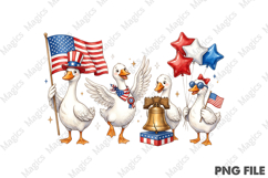American Patrotic Goose PNG Product Image 1