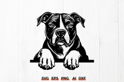 American Staffordshire Terrier SVG PNG Amstaff Dog Design Product Image 1