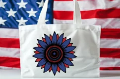 American Sunflower SVG, 4th Of July SVG Design Product Image 4