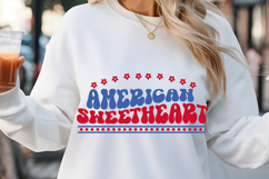 American sweetheart SVG, Retro 4th July SVG Product Image 1