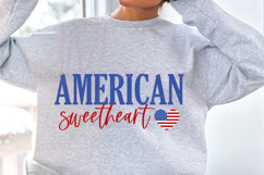 American Sweetheart Svg, Memorial Day Svg, Patriotic Svg Product Image 1