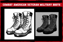 Combat American Veteran Military Boots Product Image 1