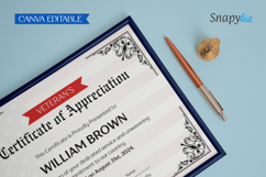 American Appreciation Printable Certificate Template Product Image 2