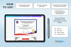 American Appreciation Printable Certificate Template Product Image 3