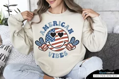 American Vibes SVG, 4th Of July SVG Design Product Image 1