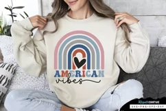 American Vibes SVG, 4th Of July SVG Design Product Image 1