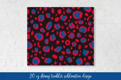 American Patriotic Leopard Skinny Tumbler Wrap Sublimation Product Image 2