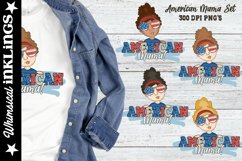American Mama patriotic Mom Sublimation Set Product Image 1