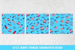 Patriotic Tumbler Wrap Sublimation Designs. 4th of July Product Image 2