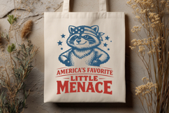 America's Favorite Little Menace SVG - Patriotic Raccoon PNG Product Image 3