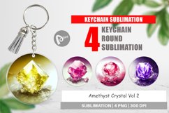 Keychain Amethyst Crystal Product Image 1
