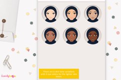 Muslim girl clipart, casual woman avatar, LVX01 Amira Product Image 3