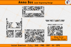 Ammo box engraving, Scrollwork laser file, Scroll engraving design, Laser engraving svg, EZCAD laser files, Decorative scroll svg, CNC engraving file, Storage box design, Scroll laser pattern, Engraving vector art
