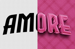 Amore 3D editable text effect Product Image 2