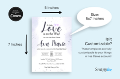 Editable Canva AMORE Baby Shower Invitation Card Template Product Image 8