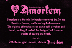 Amortem - A Lovesick Gothic Blackletter Font Product Image 2