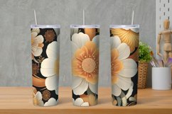 Vintage Flowers Tumbler, Coffee Tumbler Wrap, Boho Tumbler Product Image 1