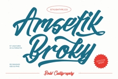 Amsefik Broky - Bold Calligraphy Product Image 1