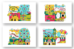 10 Amusement Park Illustration Product Image 2