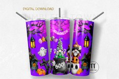 Tumbler design png Halloween. Seamless tumbler wrap. Cute gn Product Image 1