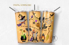 Halloween tumbler design png, witch sublimation tumbler wrap Product Image 1