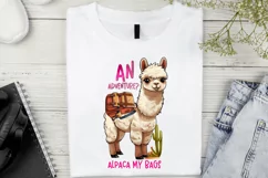 An adventure alpaca my bags Sublimation PNG Product Image 2