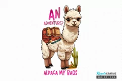 An adventure alpaca my bags Sublimation PNG Product Image 1