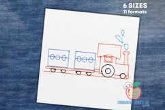 An Outline Of The Train For Kids Running Line Product Image 1