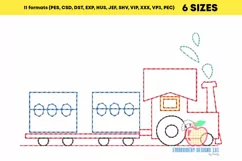 An Outline Of The Train For Kids Running Line Product Image 2
