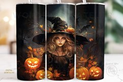 Halloween Witch sublimation tumbler design png Product Image 1