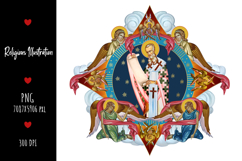 christening, vintage, religious, heaven, communion, faith, sacrament, saviour, epiphany, christian, evangelical, orthodox, greek, art, saint, holy, king, baptism, confirmation, angels, religion, sky, illustration, god, blessing, byzantine
