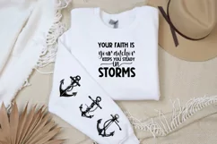 Our Faith Is Your Anchor Sleeve SVG, God SVG Design Product Image 3