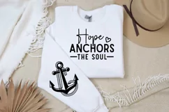 Hope Anchors The Soul Sleeve SVG, Christian SVG Design Product Image 3