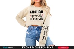 Anchor Yourself In Sleeve SVG, Positive SVG Design Product Image 1