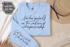 Anchor yourself in the values of entrepreneurship Sleeve SVG Product Image 2