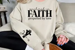 Anchored in faith propelled by love Sleeve SVG Design Product Image 2