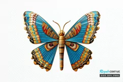 Ancient Egypt Butterfly Sublimation PNG Clipart Product Image 1