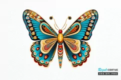 Ancient Egypt Butterfly Sublimation PNG Clipart Product Image 1