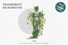 Ancient Greek Ivy Statue Victorian Floral Antique Clipart Scrapbooking Nursery Watercolor Transparent wedding invitation designs sublimation printable digital watercolor floral arches, Greek Ivy Statue clipart, sublimation nursery drawing, wedding invitat