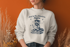 And So The Adventure Begins SVG - Funny Raccoon Graduation Product Image 2