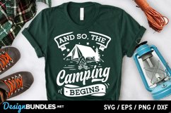 And so the camping begins SVG Product Image 1