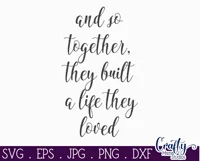 And So Together | Farmhouse Svg Love Sign Product Image 2