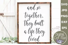 And So Together | Farmhouse Svg Love Sign Product Image 1