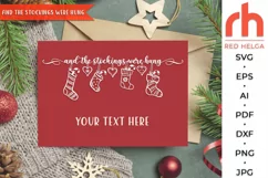 stockings were hung svg, christmas socks svg, xmas stocking svg, hanging stockings, socks string svg